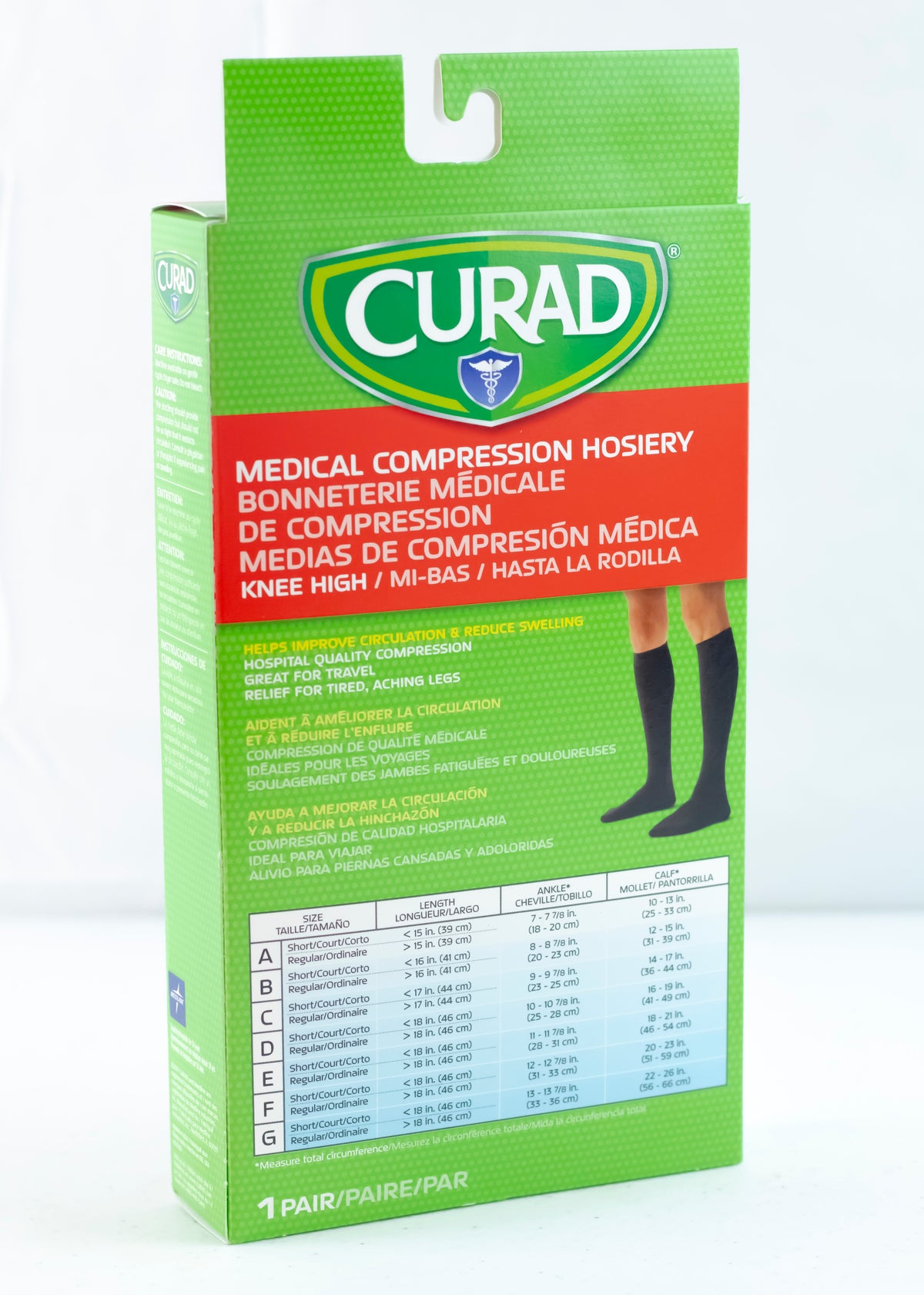 Medias de Compresión. Color Crema  20-30 mmHg  CURAD