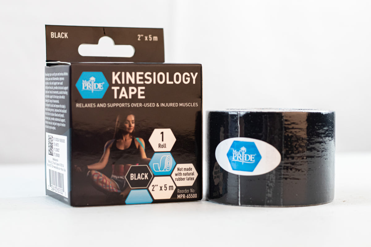 Cinta de Kinesiología 2 pulg x 5 m Negra