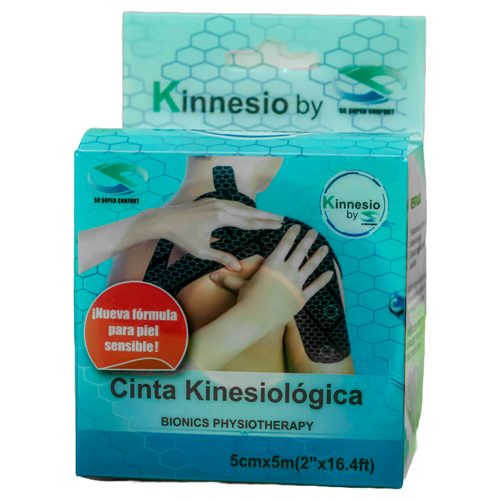 CINTA KINESIOLOGICA CELESTE