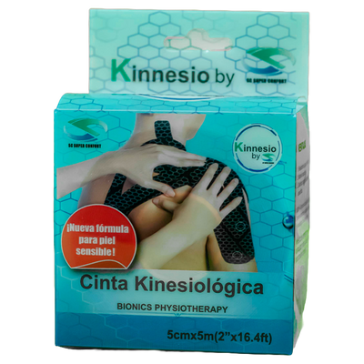 CINTA KINESIOLOGICA CELESTE