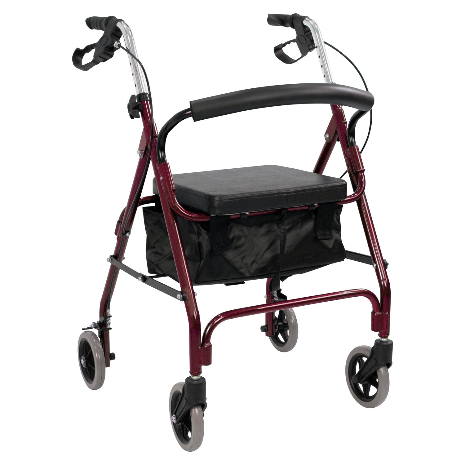 ANDADERA ROJA CON RUEDAS BOLSA COMPRAS