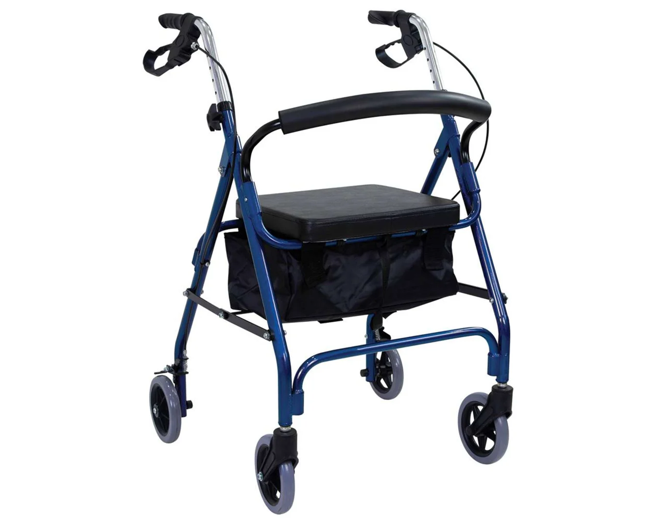 ANDADERA AZUL CON RUEDAS BOLSA COMPRAS