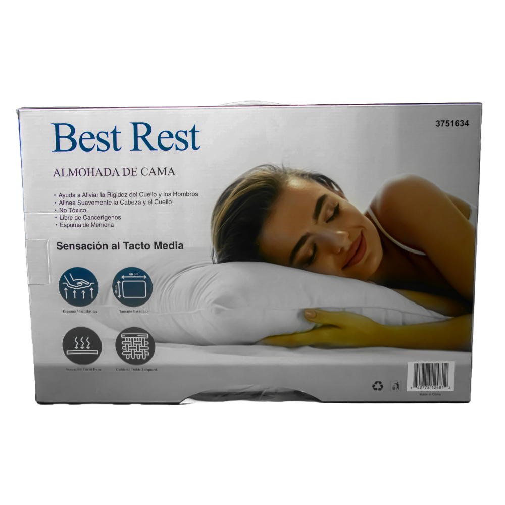 Almohada Espuma de Memoria 45D Tacto Medio