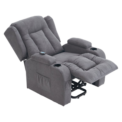 SILLON RECLINABLE MASAJE POWR LFT GRIS