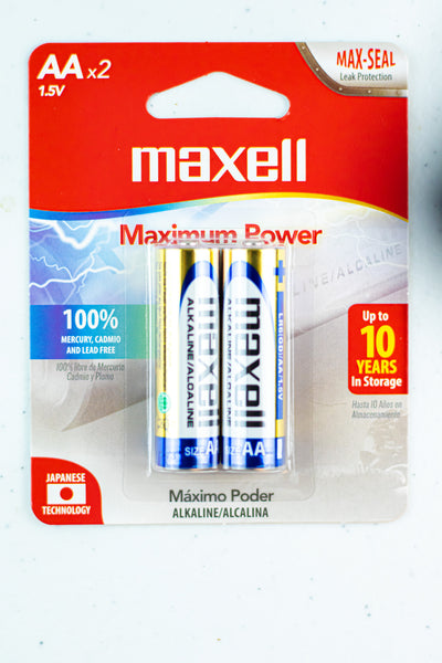 2pk Batería Alcalina AA Maxell