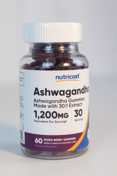 Goma de Ashwagandha 1200 mg 60 unidades