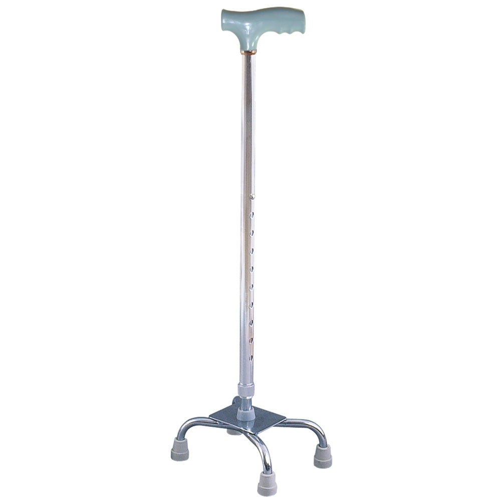 Bastón de Aluminio Ajustable con Base de 4 Patas